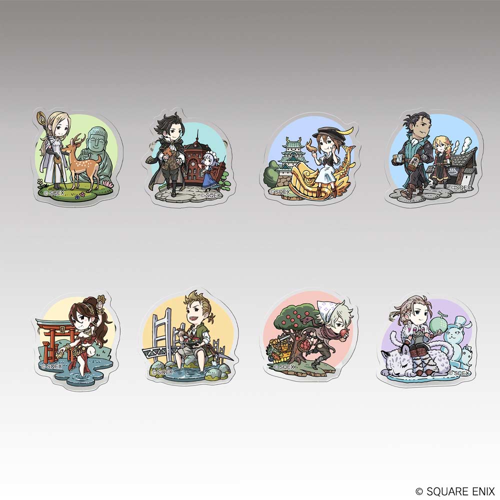 (PO) Octopath Traveler Gotouchi Acrylic Badge [BOX] Image_1