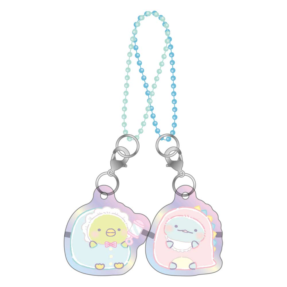 (PO) Sumikkogurashi Aurora Pair Acrylic Key Chain Sumikko Baby / Penguin? & Tokage Image_1