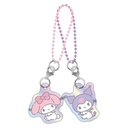 (PO) Sanrio Characters Aurora Pair Acrylic Key Chain My Melody & Kuromi Image_1