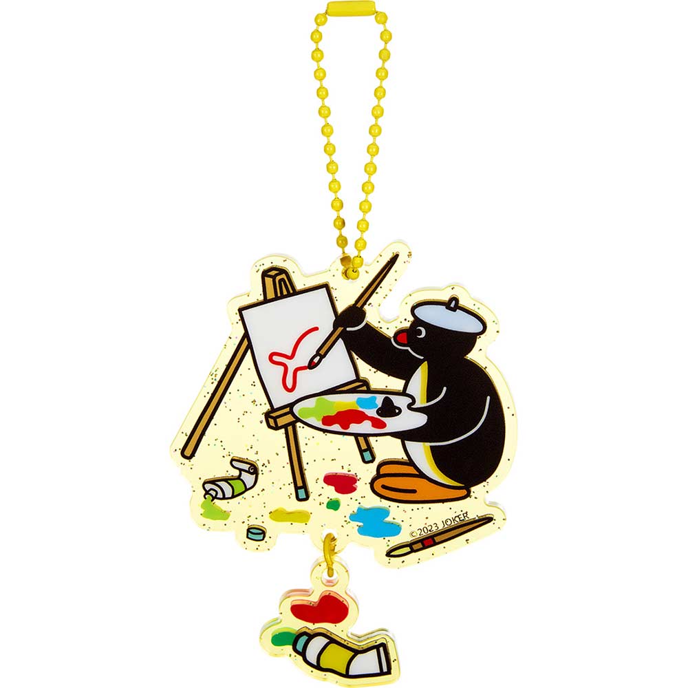 (PO) Pingu Acrylic Key Chain Painting Image_1
