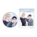 (PO) Can Badge & Acrylic Card Set Taira Taga Works 01 Waru / Yankee Gap Moe Megane BL Fair (Original Illustration) Image_1
