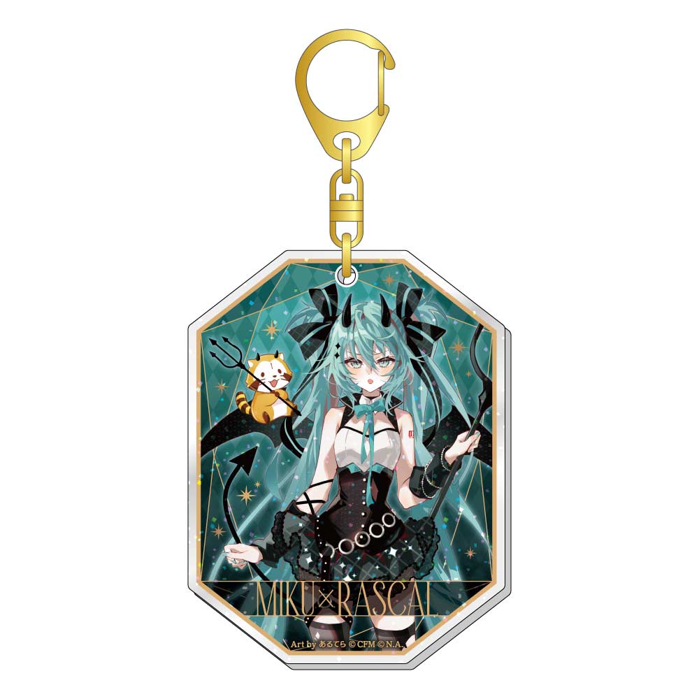 (PO) Hatsune Miku x Rascal the Raccoon 2023 Acrylic Key Chain Hatsune Miku Image_1