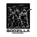 (PO) Godzilla Height Comparison Chart T-Shirt White (M) Image_2