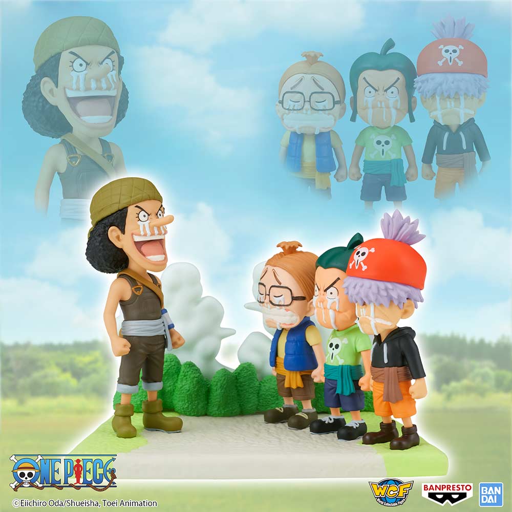 (PO) One Piece World Collectable Figure Log Stories - Usopp (Usopp Pirates w/Ninjin, Piiman and Tamanegi) Image_1