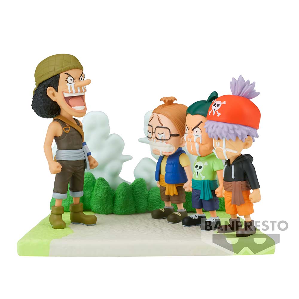 (PO) One Piece World Collectable Figure Log Stories - Usopp (Usopp Pirates w/Ninjin, Piiman and Tamanegi) Image_2