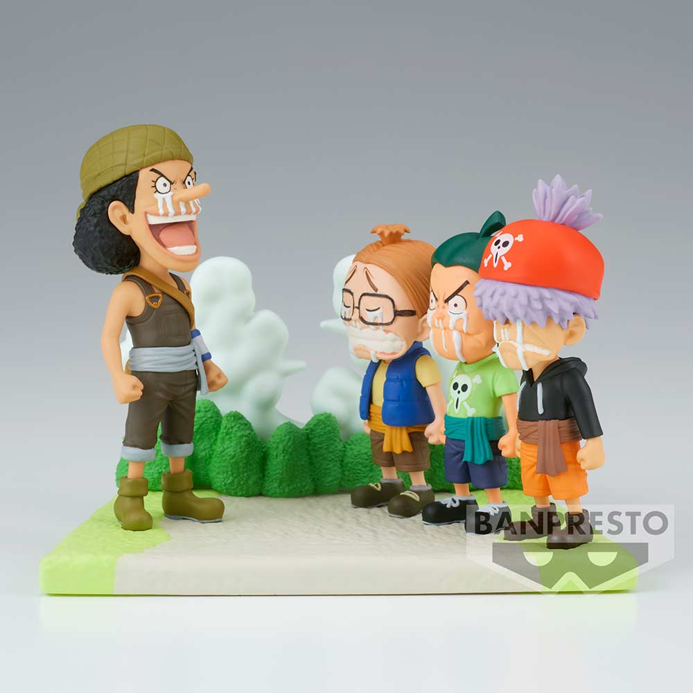 (PO) One Piece World Collectable Figure Log Stories - Usopp (Usopp Pirates w/Ninjin, Piiman and Tamanegi) Image_3