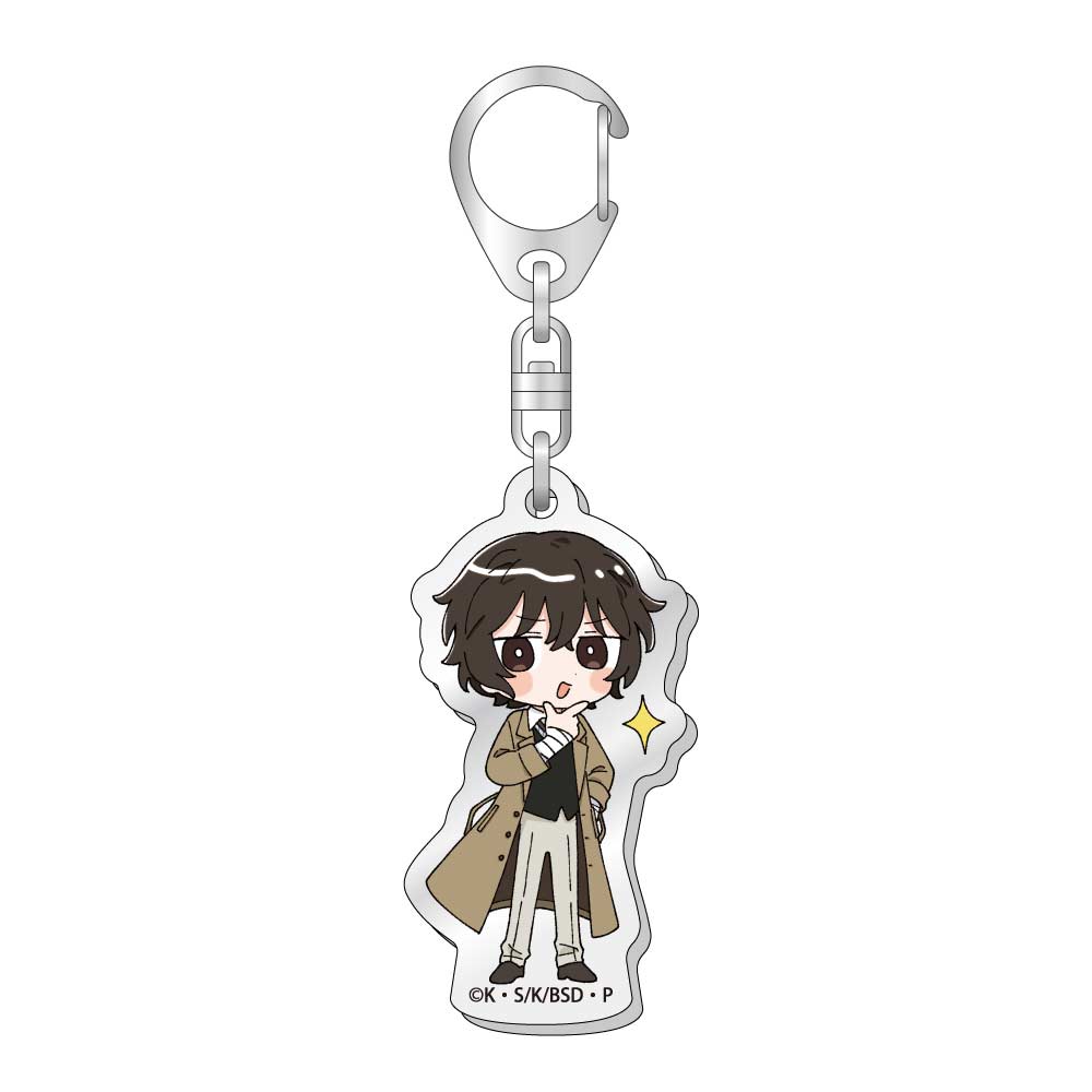 (PO) Bungo Stray Dogs Acrylic Key Chain Dazai Osamu Warudakumi Image_1