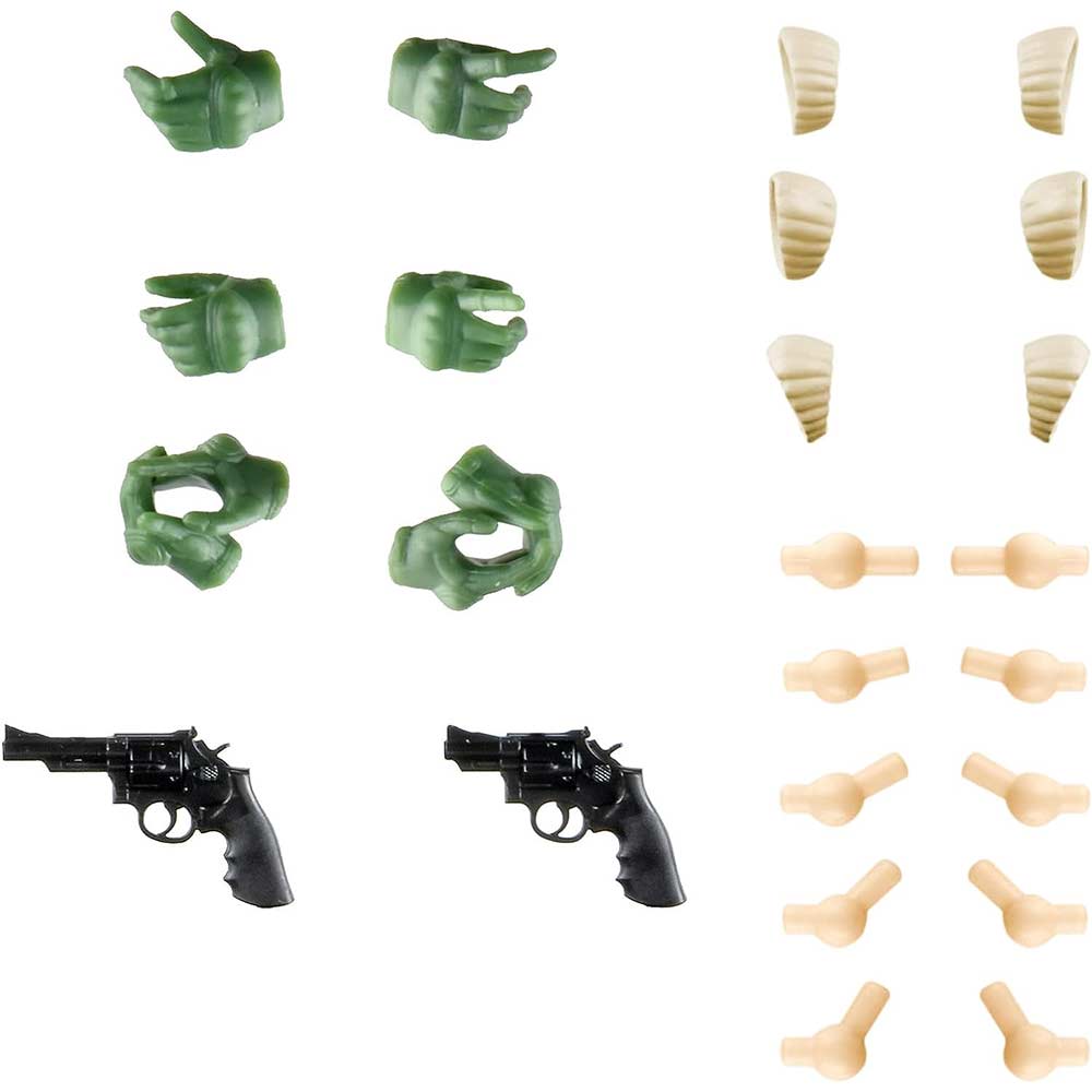 (PO) LittleArmory LAOP15 Tactical Gloves for Sousai Shojo Teien 2 Revolver Set (Green) Image_1