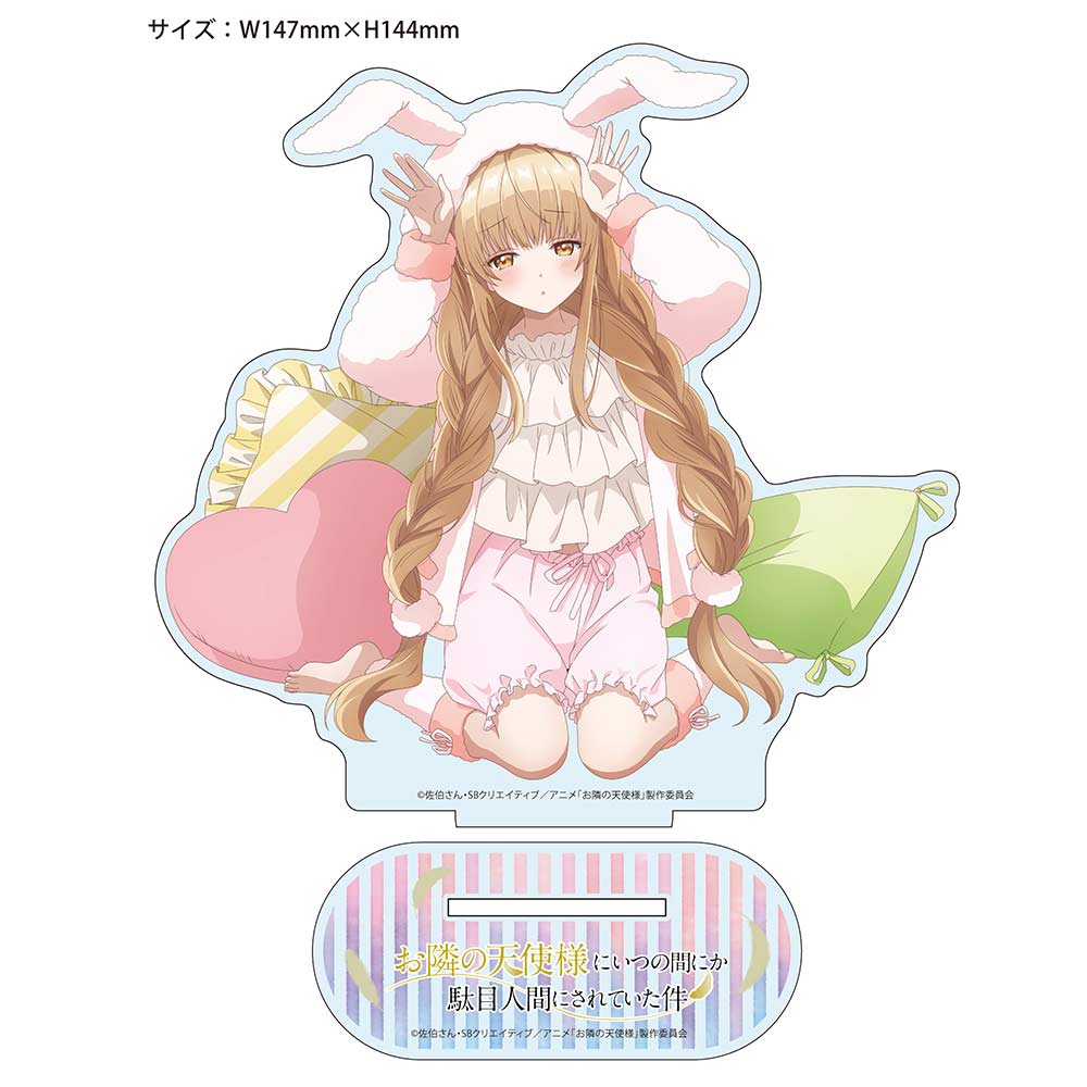 (PO) The Angel Next Door Spoils Me Rotten Original Illustration Acrylic Stand Shiina Mahiru (Room Wear Usamimi Hoodie) Image_1