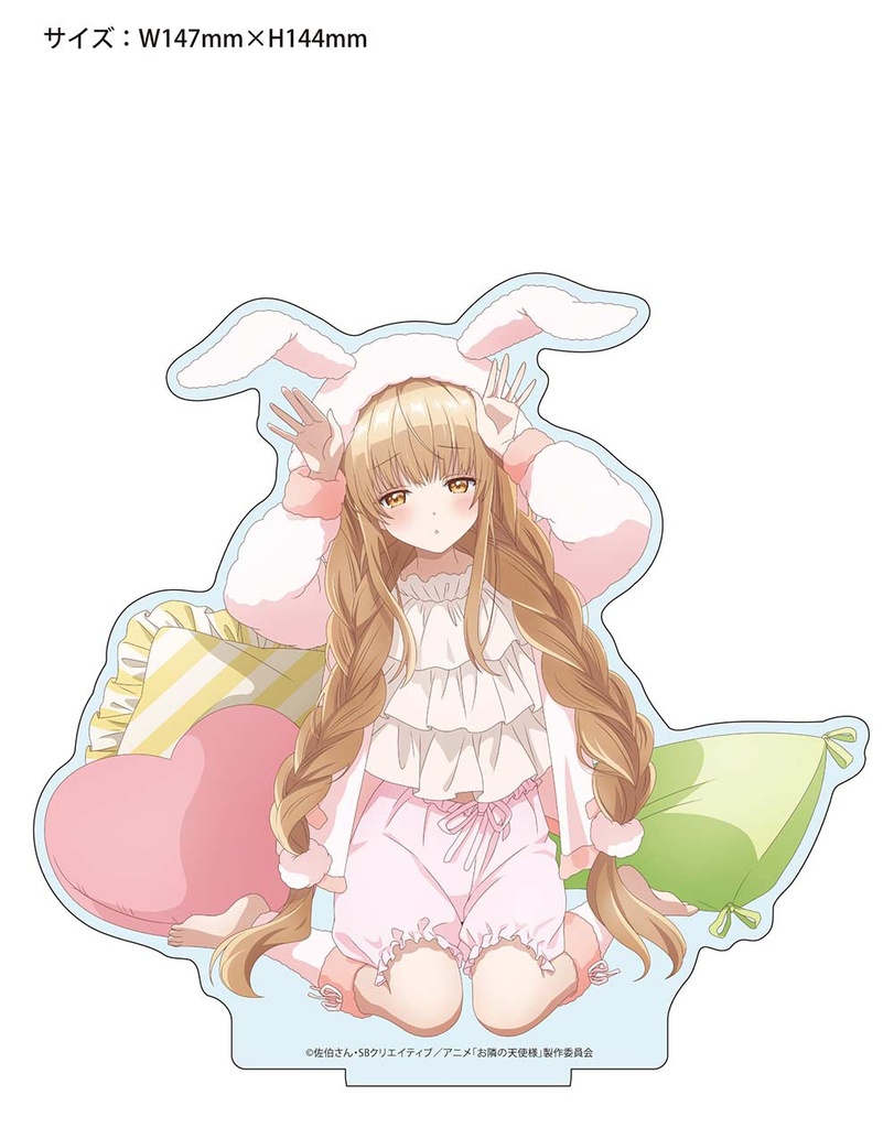 (PO) The Angel Next Door Spoils Me Rotten Original Illustration Acrylic Stand Shiina Mahiru (Room Wear Usamimi Hoodie) Image_2