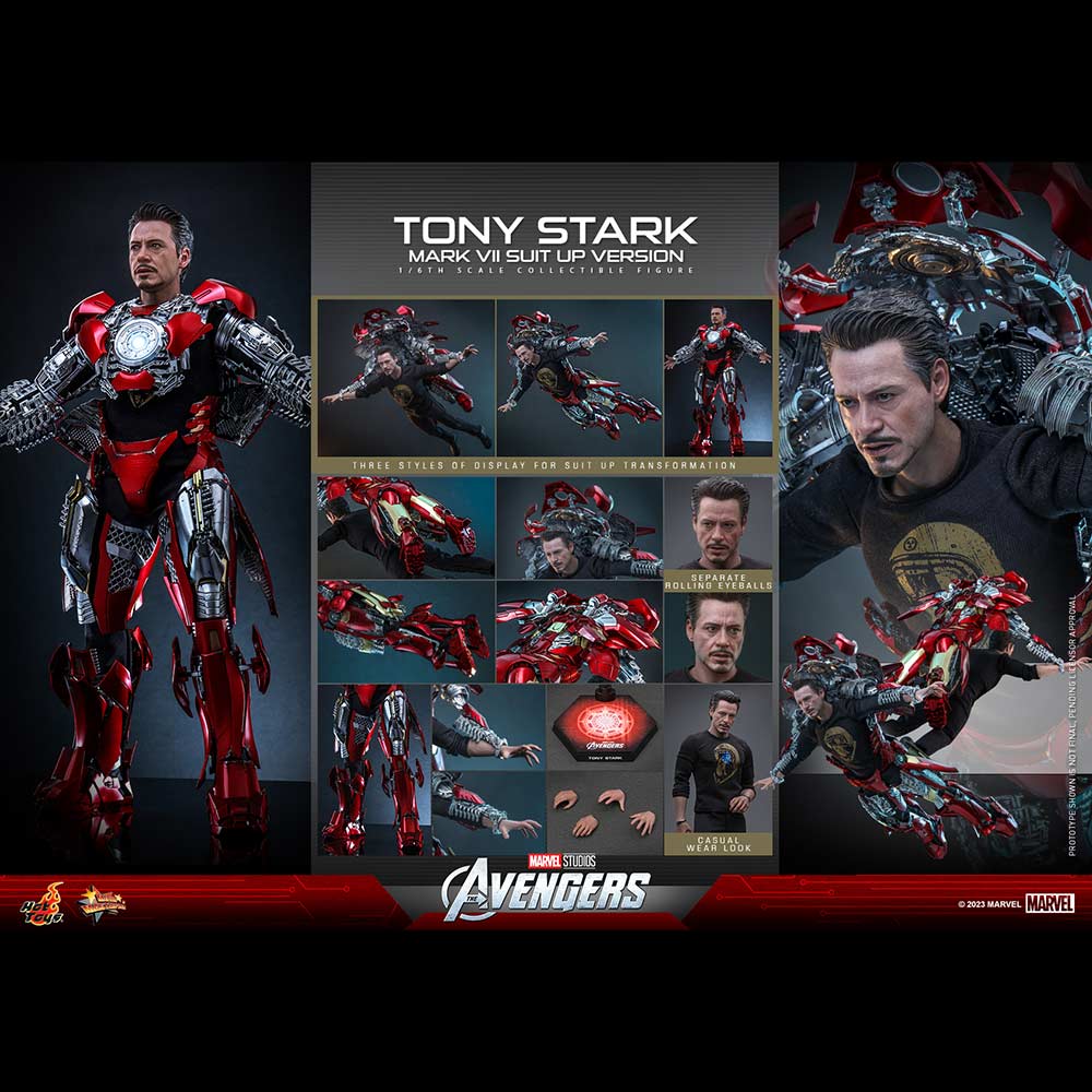(PO) Movie Masterpiece Series MMS718 - The Avengers - Tony Stark (Mark VII Suit Up Version) Image_1