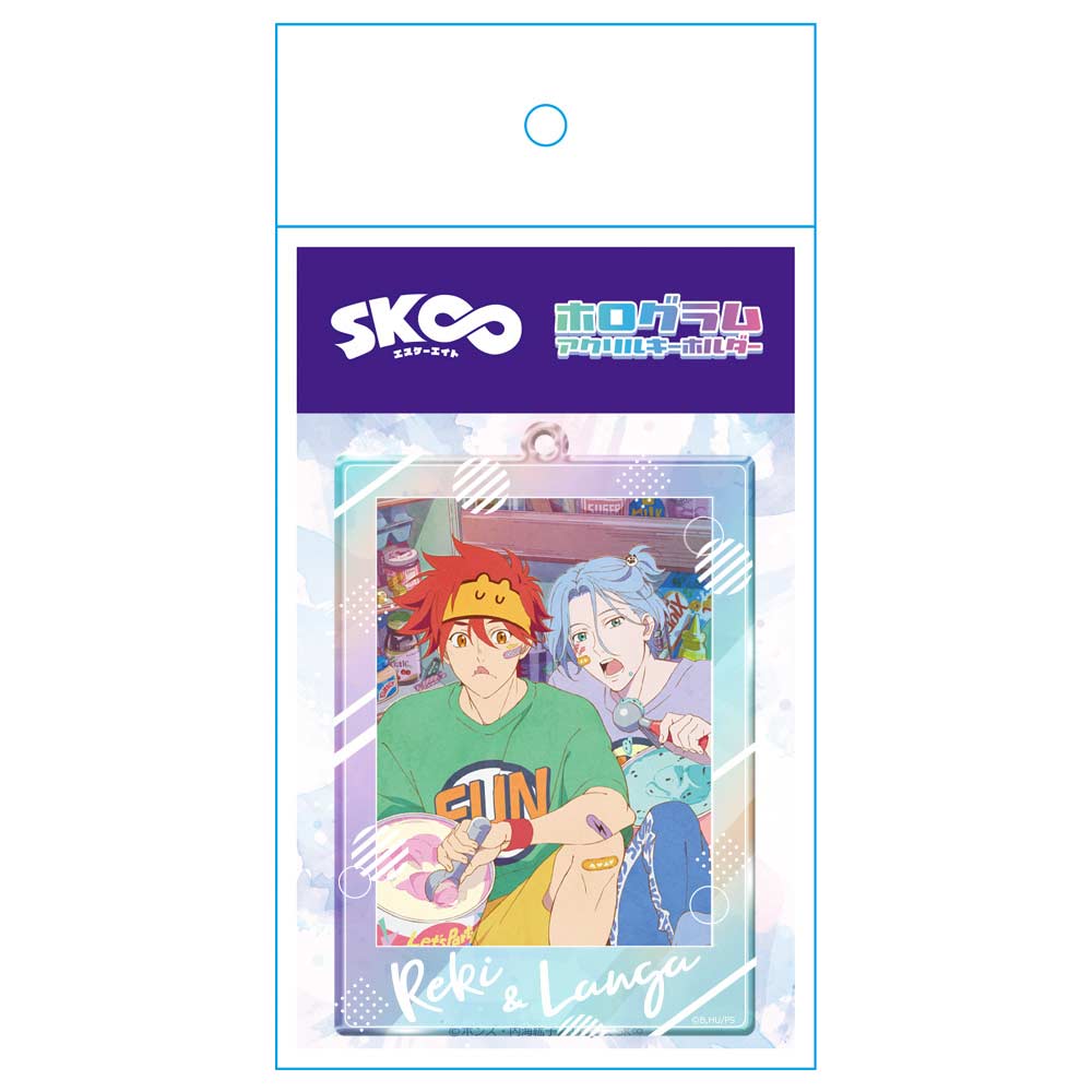 (PO) SK8 the Infinity Hologram Acrylic Key Chain C Reki & Langa Image_4