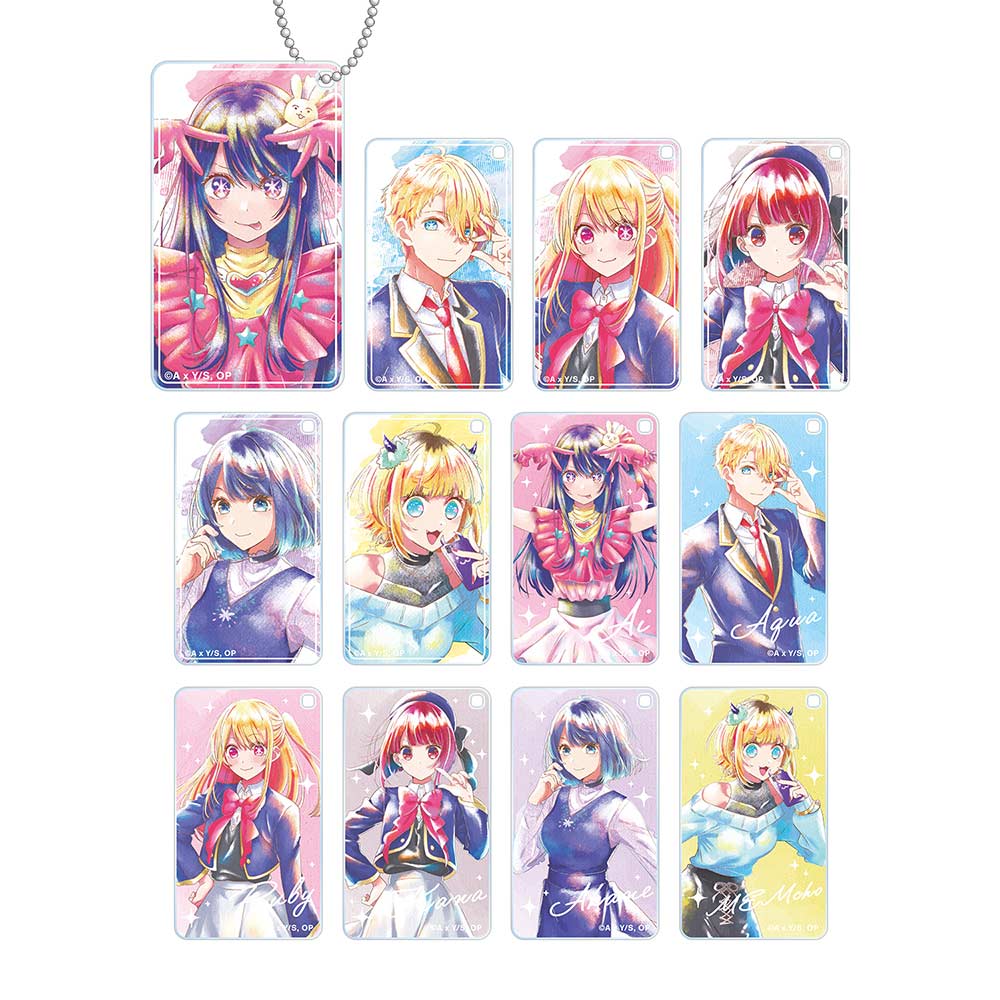 (PO) Oshi no Ko Trading Ani-Art Aqua Label Square Acrylic Key Chain [BOX] Image_2