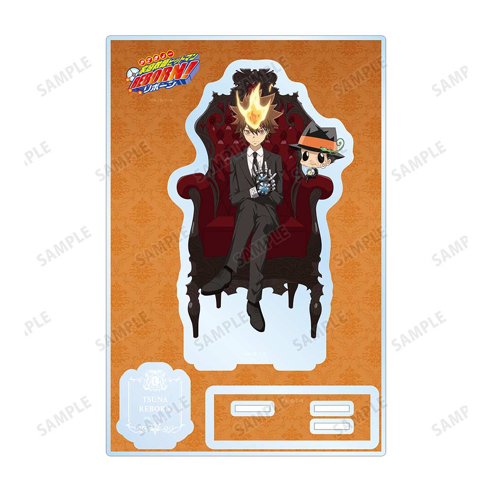 (PO) Reborn! Original Illustration Sawada Tsunayoshi & Reborn Throne Ver. Big Acrylic Stand with Parts Image_2