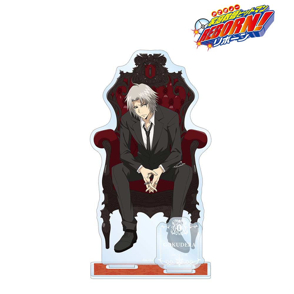 (PO) Reborn! Original Illustration Gokudera Hayato 10 Years Later Throne Ver. Big Acrylic Stand with Parts Image_1