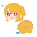 (PO) Oshi no Ko Mofumofu Face Coin Case C Ruby Image_1