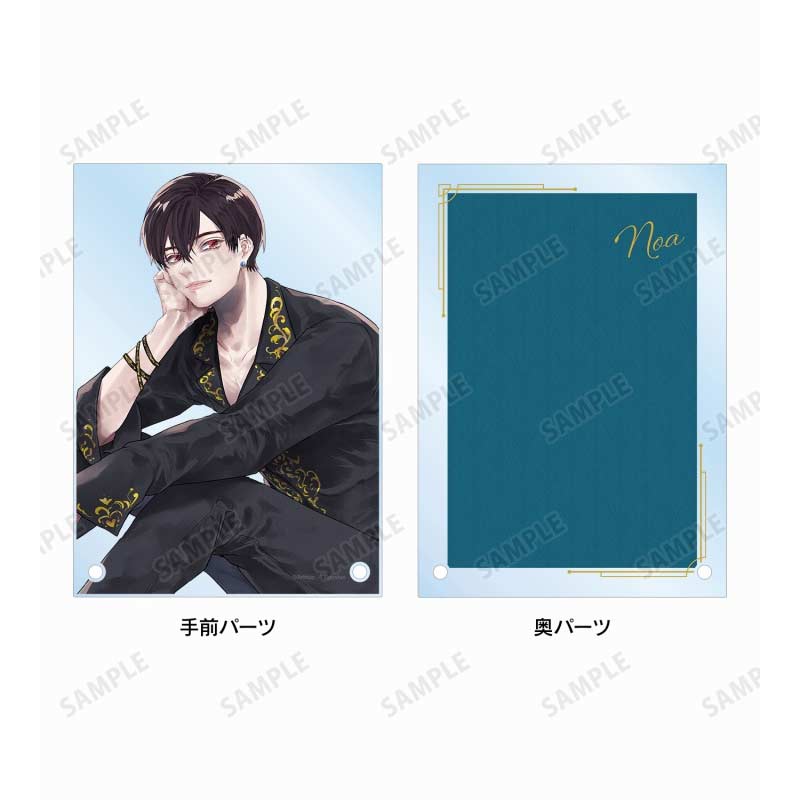 (PO) Kiss Me Crying Arinco Original Illustration Noa Black Coordination Ver. Double Acrylic Panel Image_3