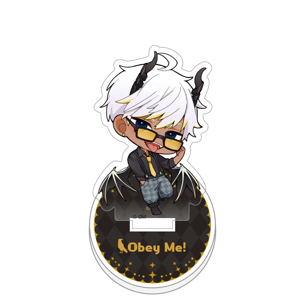 (PO) Obey Me! Acrylic Memo Stand Mammon Suspenders Image_1