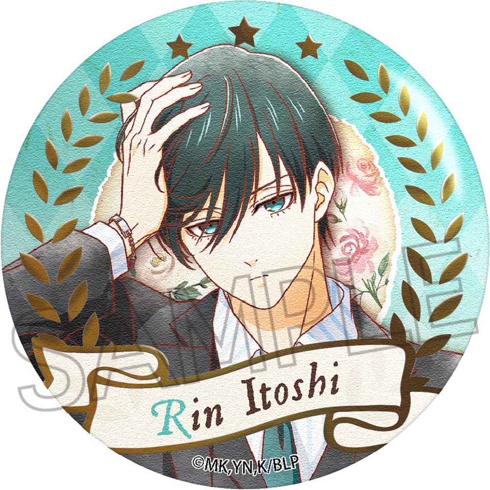 (PO) Blue Lock Vintage Series Throne Gilding Japanese Paper Can Badge Itoshi Rin Image_1