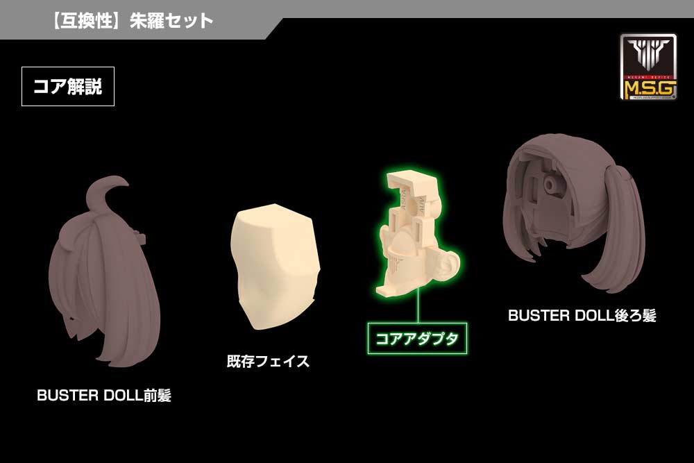 (PO) Megami Device M.S.G 03 Face Set for Asra Skin Color D Image_3