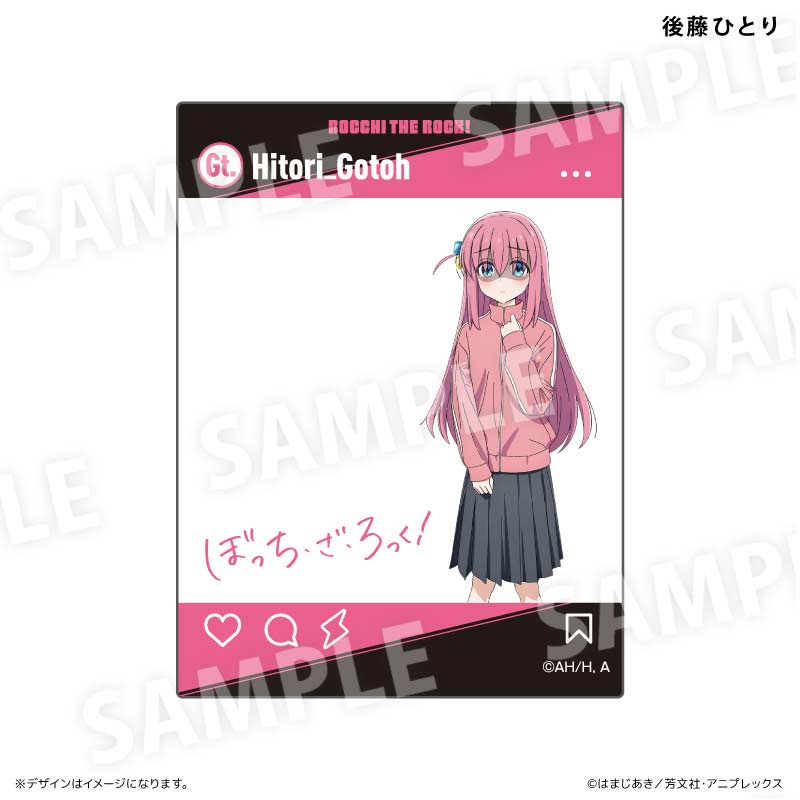 (PO) Bocchi the Rock! SNS Style Acrylic Card Gotoh Hitori Image_1