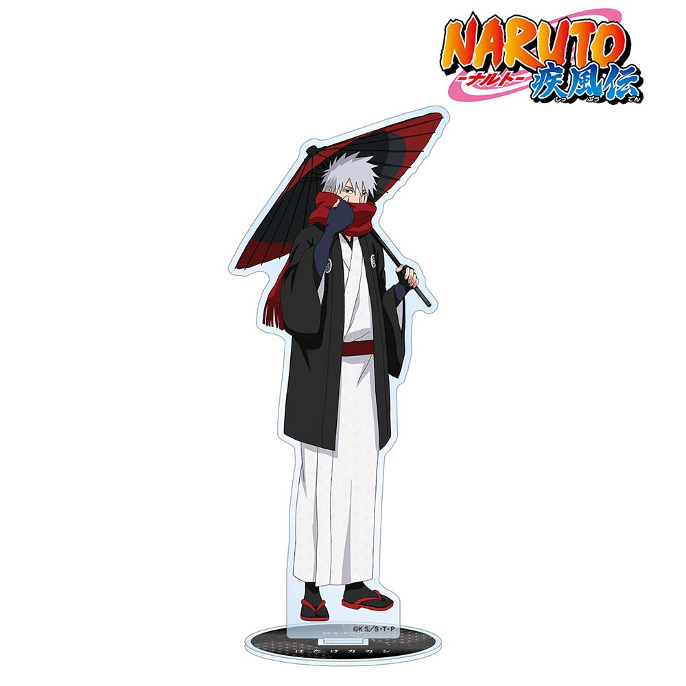 (PO) NARUTO Shippuden Original Illustration Kakashi Coarse Oilpaper Umbrella Kimono Ver. Big Acrylic Stand Image_1