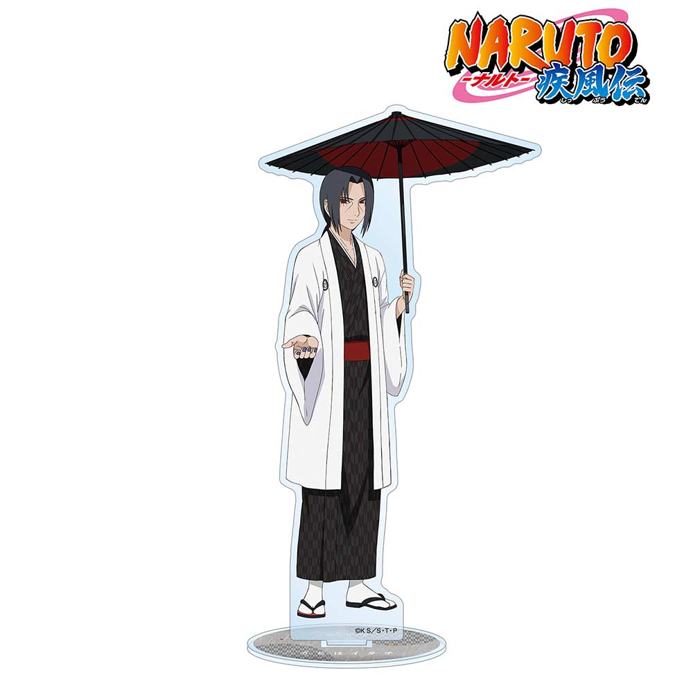 (PO) NARUTO Shippuden Original Illustration Itachi Coarse Oilpaper Umbrella Kimono Ver. Big Acrylic Stand Image_1