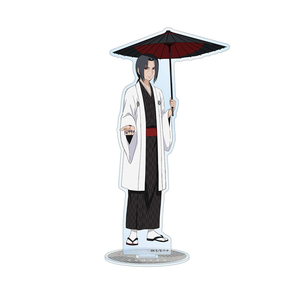 (PO) NARUTO Shippuden Original Illustration Itachi Coarse Oilpaper Umbrella Kimono Ver. Big Acrylic Stand Image_2