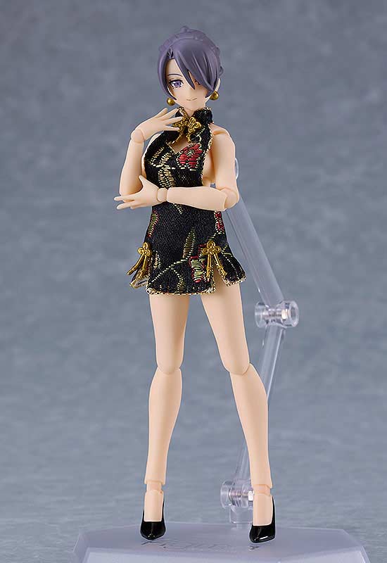 (PO) figma Styles Mini Skirt Chinese Dress (Black) Image_5