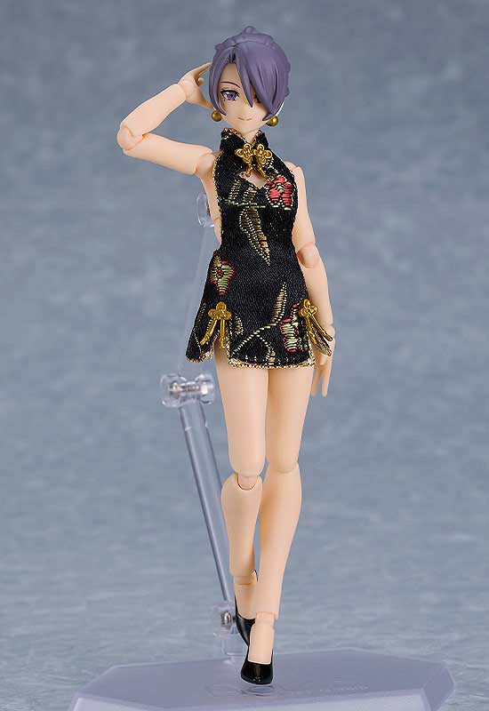 (PO) figma Styles Mini Skirt Chinese Dress (Black) Image_6