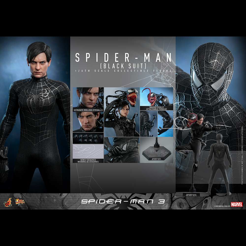 (PO) Movie Masterpiece Series MMS727 - Spider-Man 3 - Spider-Man (Black Suit)  Image_1