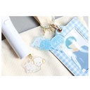 (PO) Sanrio Characters Sukipi 3 Charm Key Chain Blue & White Image_2