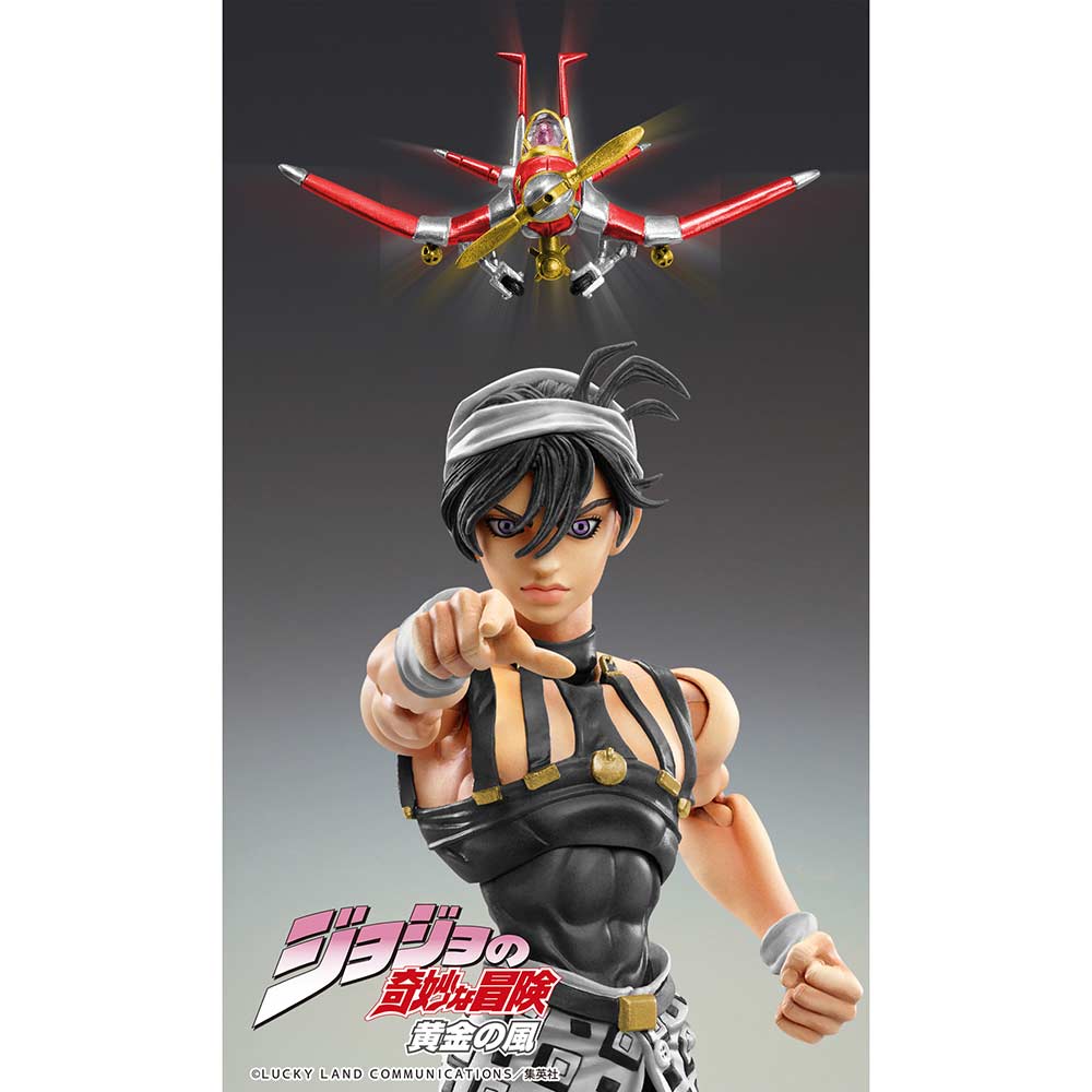 (PO) Super Action Statue JoJo's Bizarre Adventure Part V - Narancia Ghirga & Aerosmith Ver. Black Image_10