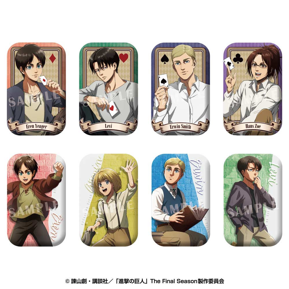 (PO) Attack on Titan Marukaku Can Badge 3 [BOX] Image_2