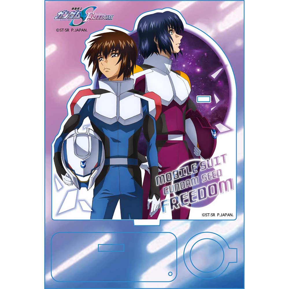 (PO) Gundam SEED Freedom Acrylic Pen Stand Kira & Athrun Image_2