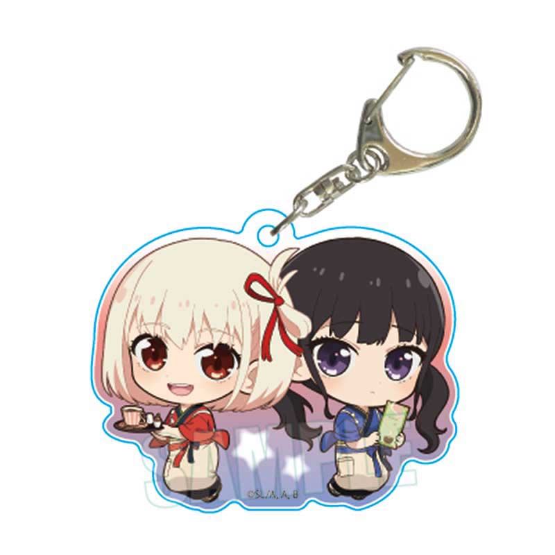 (PO) Pukasshu Acrylic Key Chain Lycoris Recoil Nishikigi Chisato & Inoue Takina Image_1