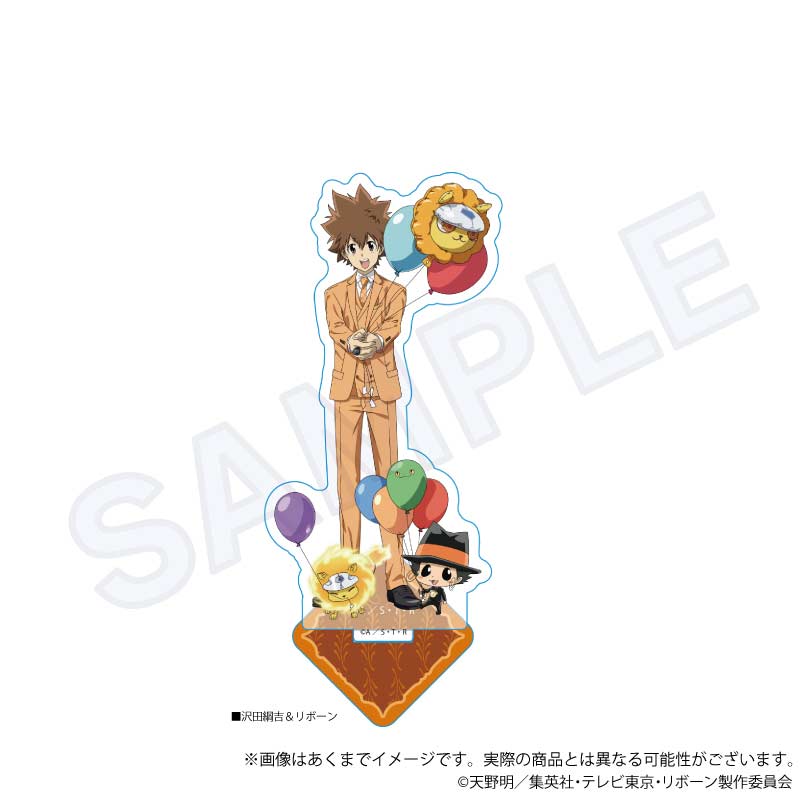 (PO) Reborn! Acrylic Stand Animal Balloon Ver. Sawada Tsunayoshi & Reborn Image_1