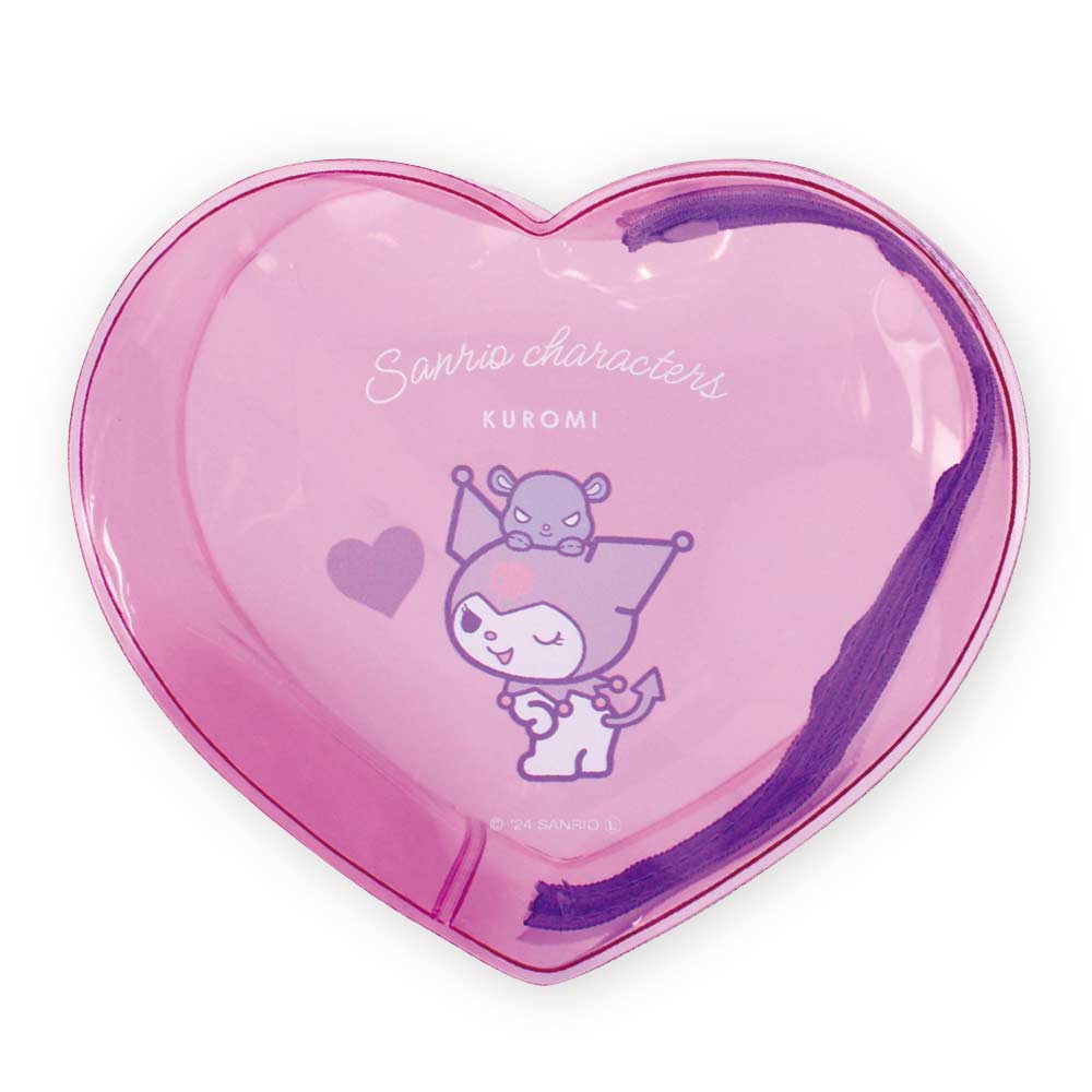 (PO) Sanrio Characters Heart Clear Pouch Kuromi Image_1
