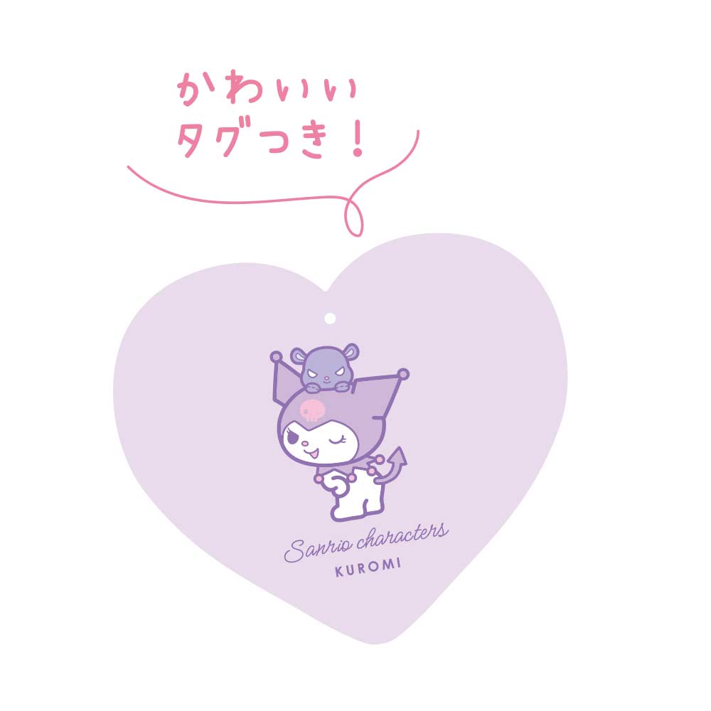 (PO) Sanrio Characters Heart Clear Pouch Kuromi Image_3