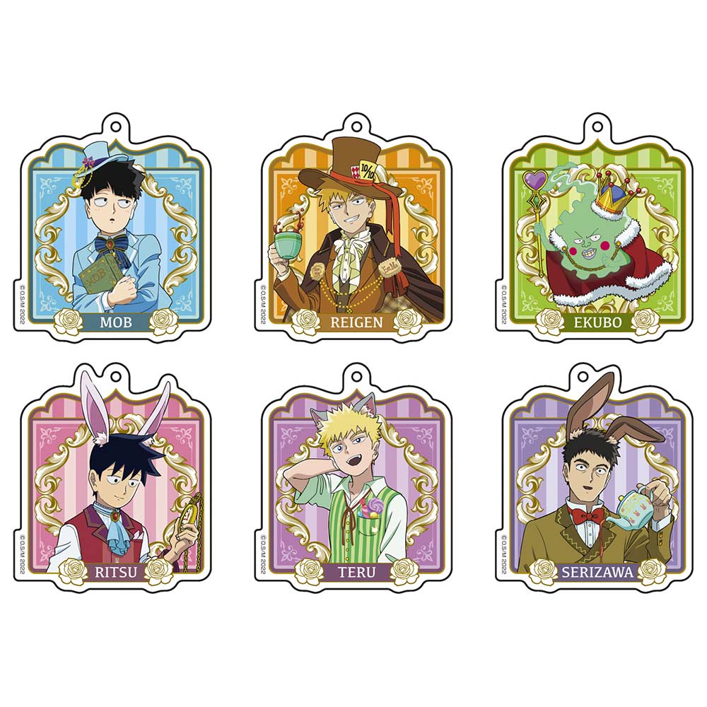 (PO) Mob Psycho 100 III Original Illustration Acrylic Key Chain Collection Alice in Wonderland Ver. [BOX] Image_1