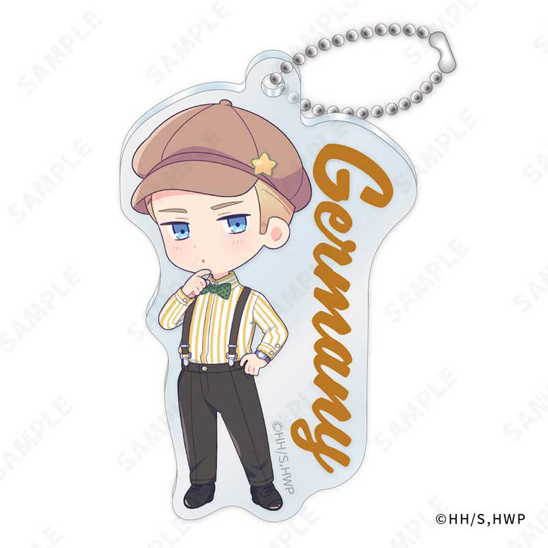(PO) Hetalia World Stars Acrylic Key Chain -Suspenders Style- (DreCelle Mini) Germany Image_1