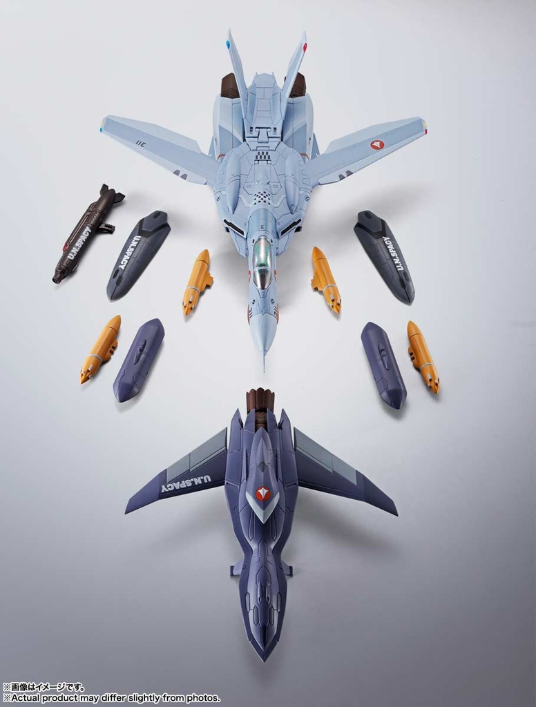 (PO) HI-METAL R Macross Zero VF-0A Phoenix (Kudo Shin Fighter) + QF-2200D-B Ghost Image_11