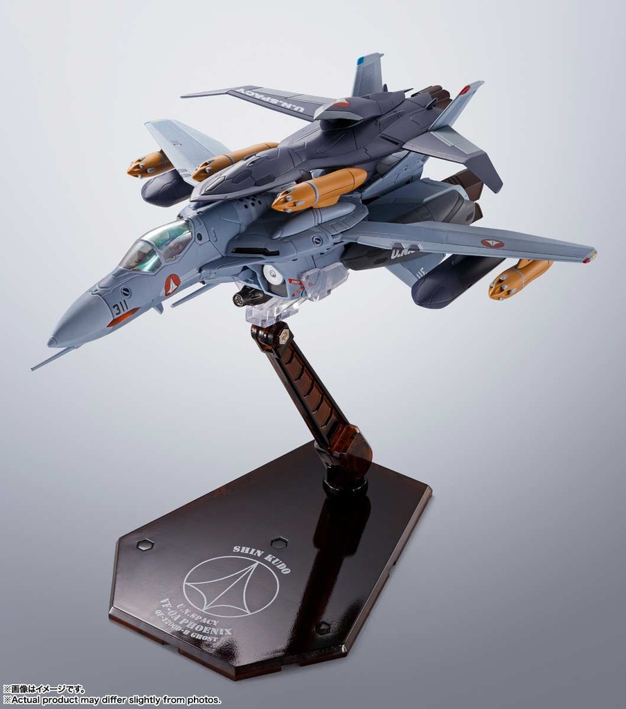 (PO) HI-METAL R Macross Zero VF-0A Phoenix (Kudo Shin Fighter) + QF-2200D-B Ghost Image_18