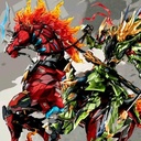 (PO) Motor Nuclear MNP-XH09H Guan Yu + Red Flame Fire Dragon Horse Image_1
