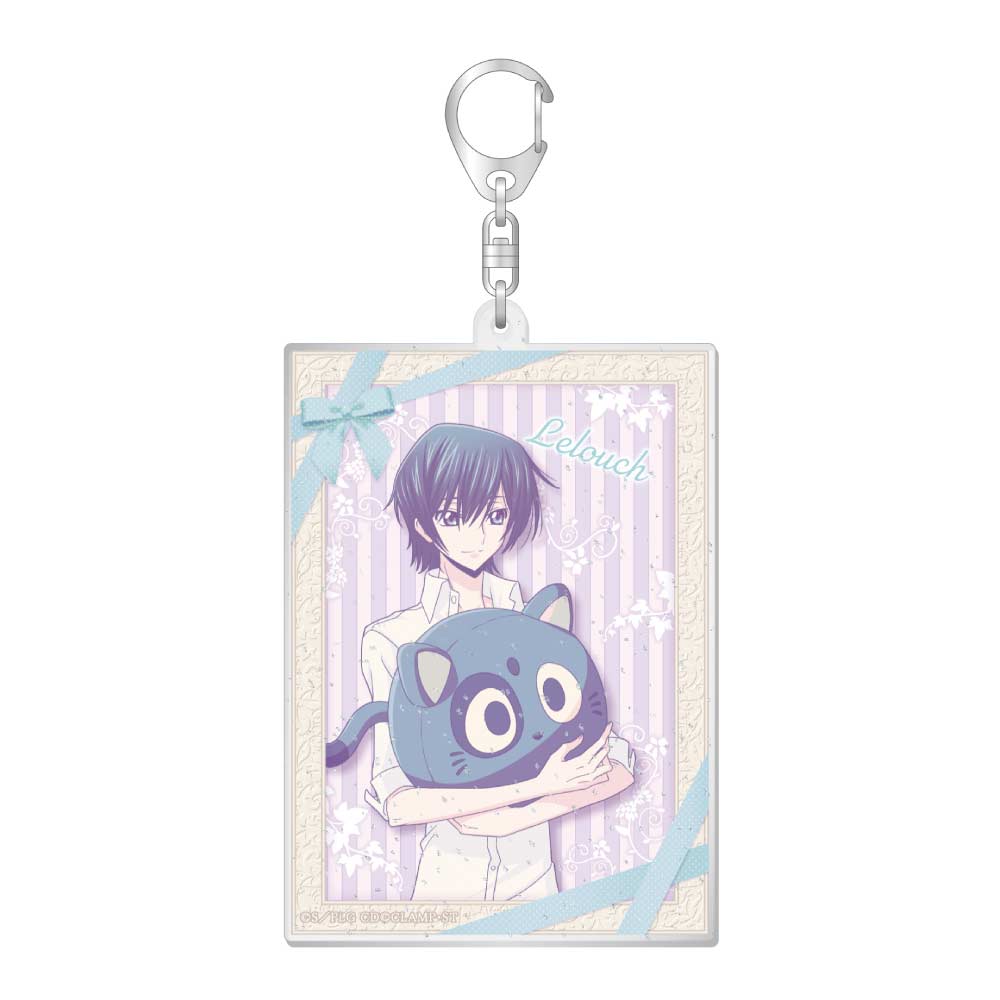 (PO) Code Geass Lelouch of the Rebellion x GiGO Original Illustration Lame Big Acrylic Key Chain Lelouch Image_1
