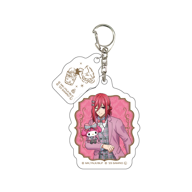 (PO) Acrylic Key Chain with Parts Blue Lock x Sanrio Characters 04 Chigiri Hyoma x My Melody (Original Illustration) Image_1