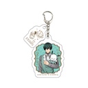 (PO) Acrylic Key Chain with Parts Blue Lock x Sanrio Characters 07 Itoshi Rin x Pochacco (Original Illustration) Image_1