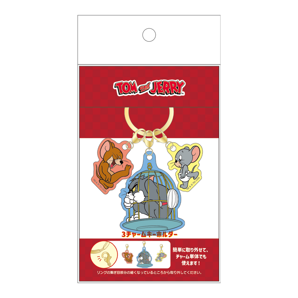 (PO) Tom and Jerry 3 Charm Key Chain - Jerry & Tom & Tuffy Image_2
