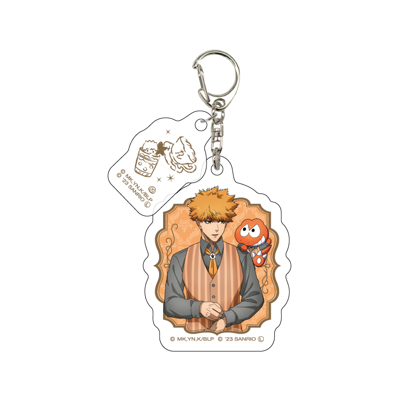 (PO) Acrylic Key Chain with Parts Blue Lock x Sanrio Characters 03 Kunigami Rensuke x We Are Dinosaurs! (Original Illustration) Image_1