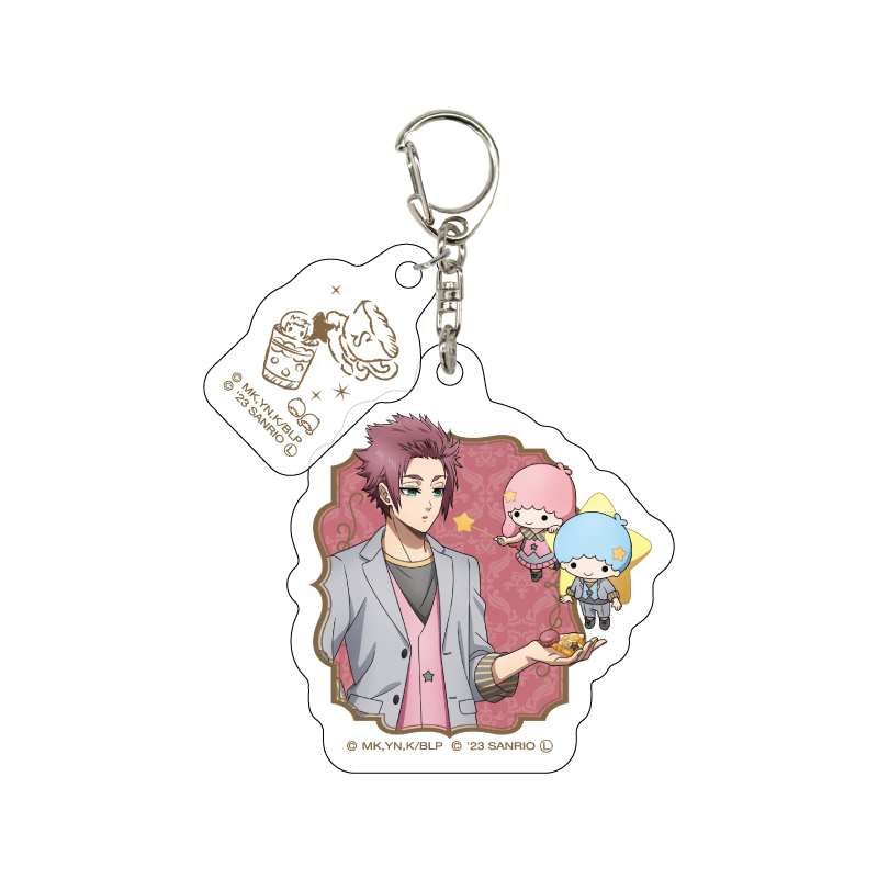 (PO) Acrylic Key Chain with Parts Blue Lock x Sanrio Characters 08 Itoshi Sae x Little Twin Stars (Original Illustration) Image_1